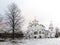 Holy Protection Convent in Suzdal. Pokrovsky women`s monastery in winter. Suzdal. Russia.