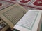 The Holy Quran in English and Arabic on a beautiful Eastern-Pattern Styled Rug