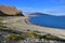 Holy Rakshas Tal lake in Ngari, Western Tibet, China. This lake also known as Demons Lake, Ravana Tal or