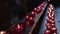 Holy Red Candles for Prays and Wishes in Church