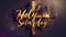 Holy Saturday - calligraphy lettering with abstract cross or crucifix. Religious holiday concept background