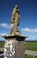 Holy sculpture outside Rock of Cashel in Ireland