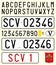 Holy See car license plate, letters, numbers and symbols