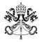 Holy see emblem illustration icon - PNG