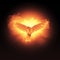 Holy Spirit Ghost Baptism Dove with Fire Explosion Particles