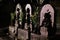 Holy statues at Buddhist Asukadera Temple in Asuka