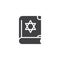 Holy Torah Book vector icon