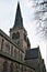 Holy Trinity Church spire, Wentworth, Rotherham, during The Winter Equinox.