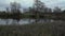 Holy Trinity Church in the village of Dievo Gorodishche, Yaroslavl region, Russia. Reflection of the Church and trees in quiet bac