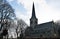 Holy Trinity Church, Wentworth, Rotherham, during The Winter Equinox.