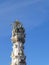 The Holy Trinity Column in Budapest, Hungary. 14 m tall hexagonal obelisk, surmounted by a sculpture group