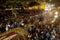 Holy Week procession of the Paso (Platform or Throne) of the Virgin Mary and the Child through the streets at night