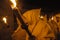 Holy Week procession of Zamora, Spain on the night of Holy Monday of the Penitential Brotherhood of the Holy Christ of Good Death.