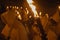 Holy Week procession of Zamora, Spain on the night of Holy Monday of the Penitential Brotherhood of the Holy Christ of Good Death.