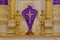 Holy Week - sacred images covered with purple cloth