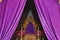 Holy Week - sacred images covered with purple cloth