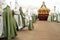 Holy Week in Zamora, Spain. Penitents parading in the procession of the Brotherhood of the Virgin of Hope.