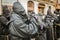 Holy Week in Zamora, Spain, procession of JesÃºs Nazareno section of Ladies of the Virgin of Solitude.