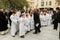 Holy Week in Zamora, Spain, procession of the Royal Brotherhood of the Holy Burial on the afternoon of Good Friday.
