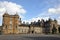 Holyrood Palace in Edinburgh, Scotland on a sunny day