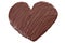 Homade chocolate heart