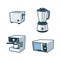 Home Appliances 3 - Toaster, Blender, Coffee maker, Microwave Oven