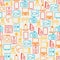 Home appliances and electronics seamless patterns