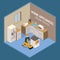 Home appliances repair service vector illustration