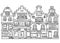 Home architecture coloring page