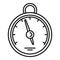 Home barometer icon, outline style