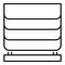 Home blind window icon, outline style