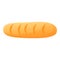 Home bread baguette icon, cartoon style