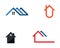 Home buildings logo and symbols icons template