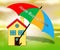 Home Buying Guide Icon Depicts Evaluation Of Buying Real Estate - 3d Illustration