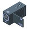 Home camcorder icon, isometric style