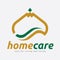 Home Care Housing Architecture and Islamic Logo