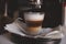 Home coffee preparation with an expresso machine