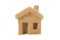 Home concept sand house conceptual business icon on white,  nobody
