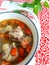 Home cooked oxtail stew soup