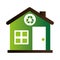 Home ecology green icon