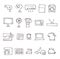 Home electric appliance illustration icon set