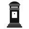 Home envelope inbox icon, simple style