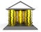 Home Equity Icon Cash Means Financial Line Of Credit From Property - 3d Illustration
