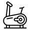 Home exercise bike icon, outline style