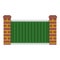 Home fence icon isolated