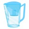 Home filter jug icon cartoon vector. Tank treatment