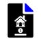 Home Financial policy Icon in Flat Style