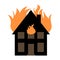 Home on fire