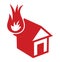 Home fire icon