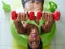 Home Fitness Black Woman Training Pectorals On Swiss Ball